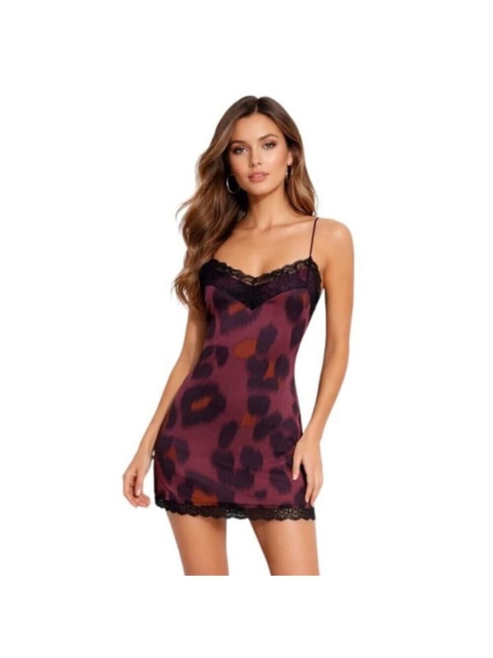 NWOT Zara Animal Print Satin Slip Mini Dress